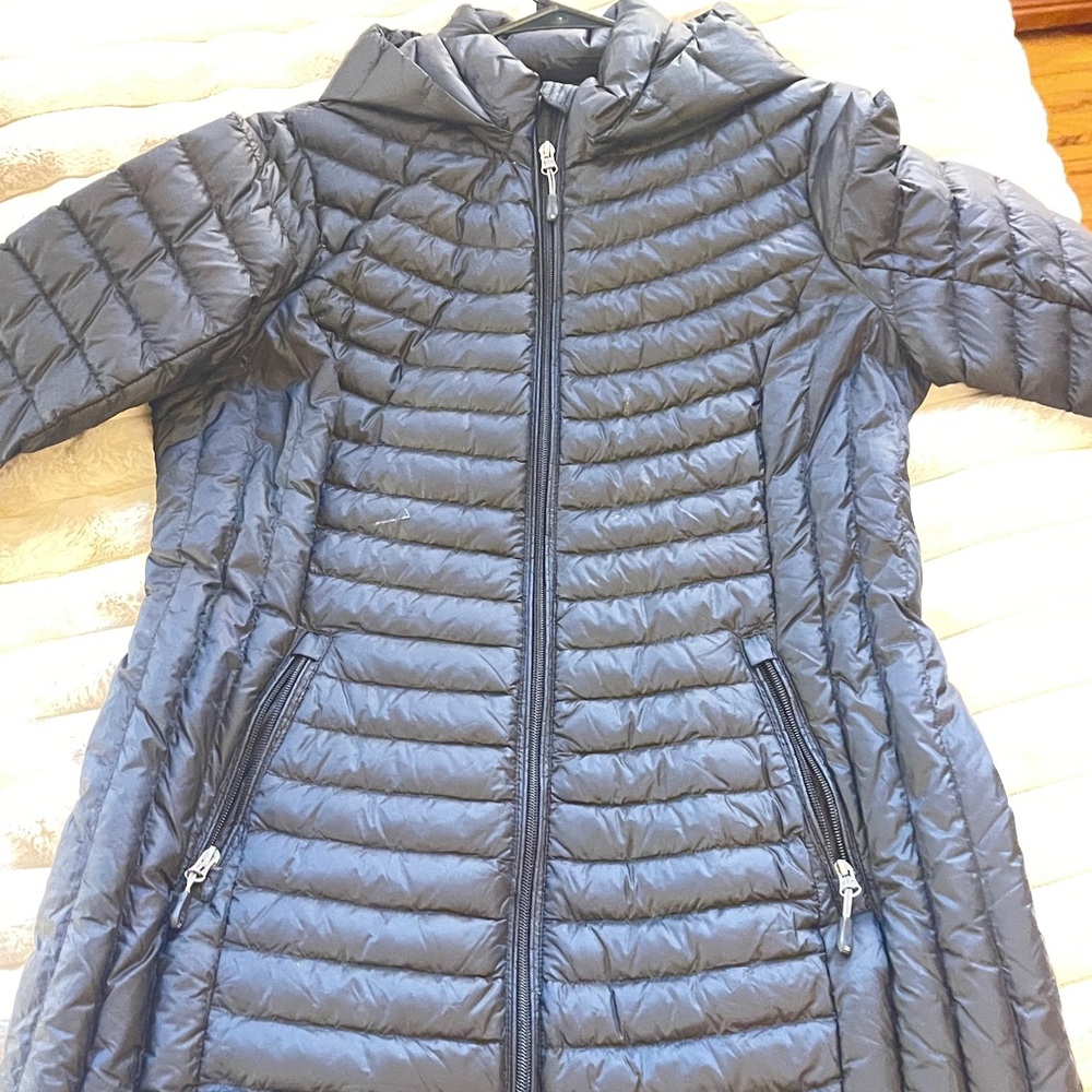 Women's Quilted Puffer Jacket - Navy